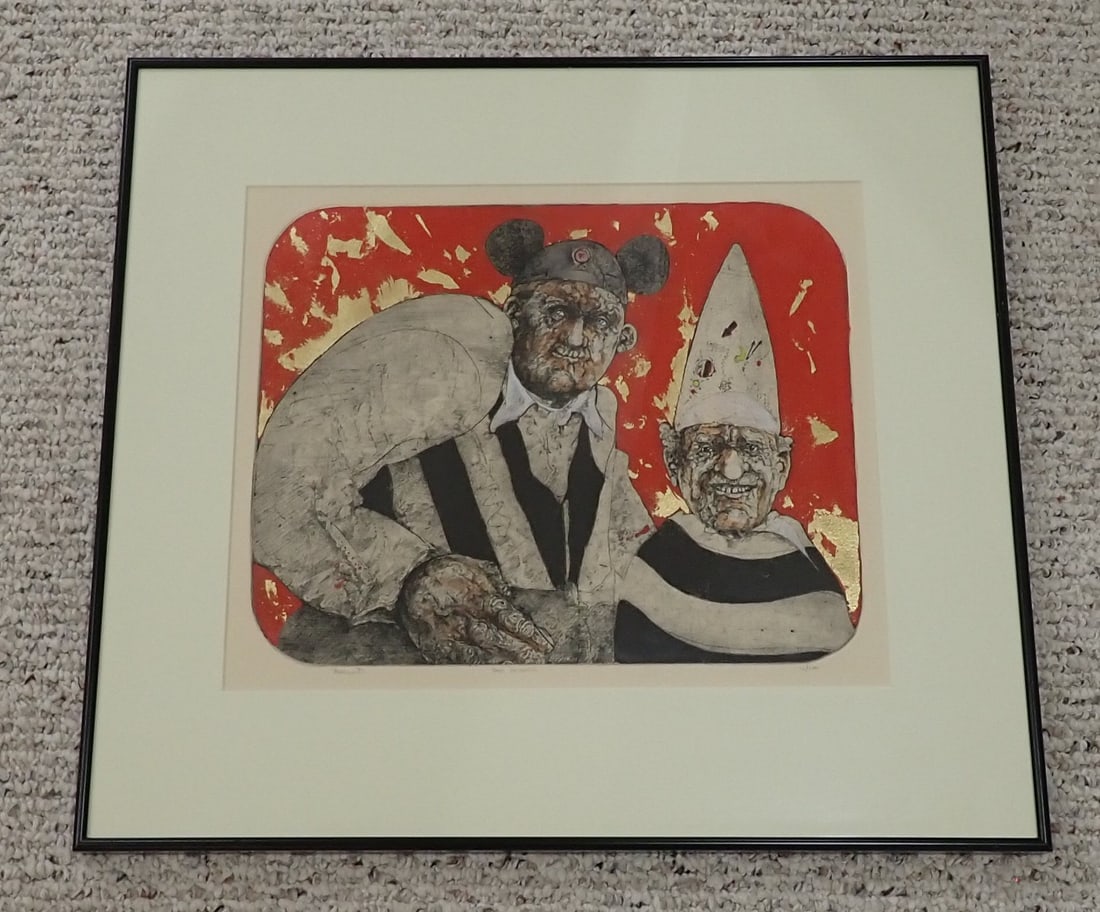 Joel Beckwith Hand Colored Etching (1 of 6)