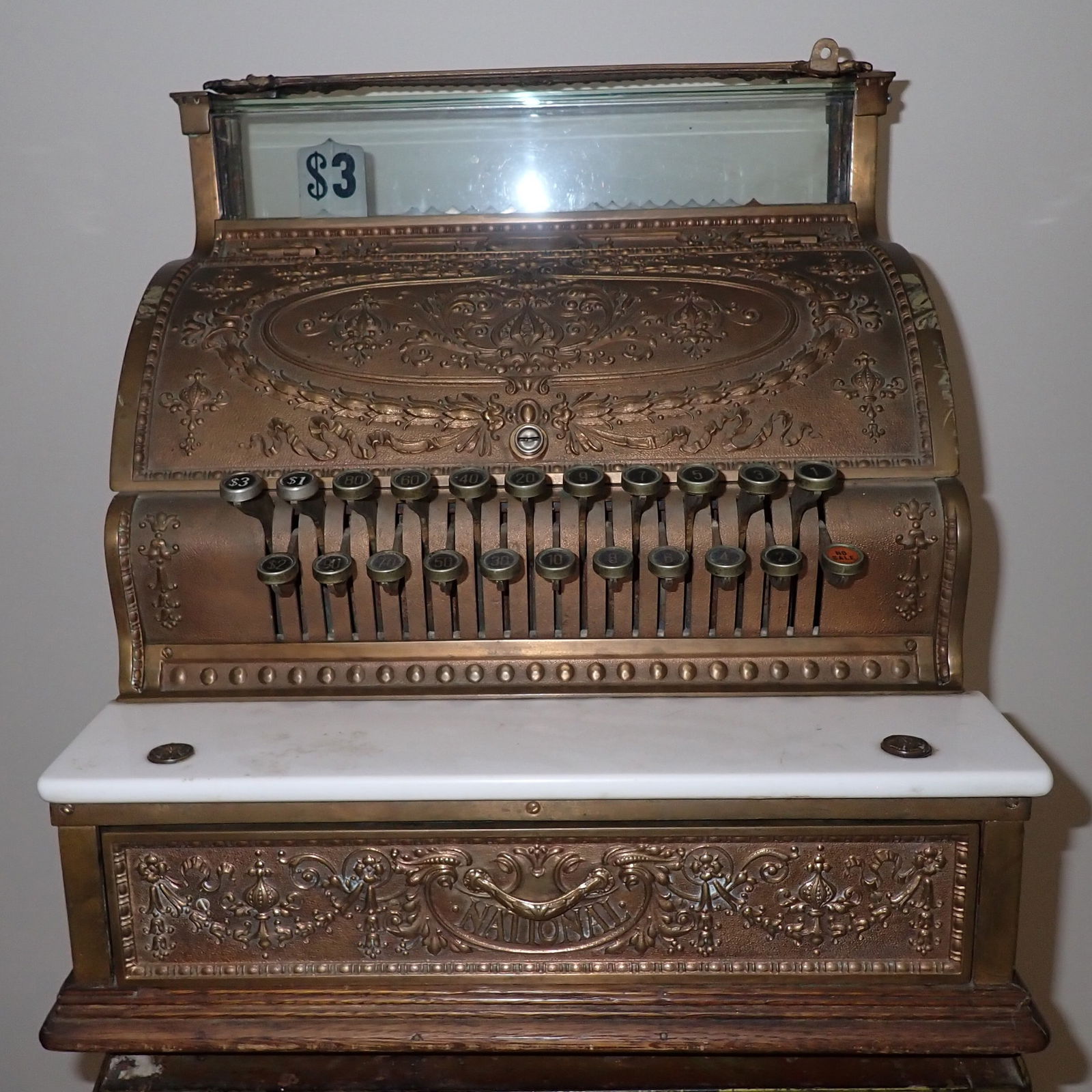 National 332 Brass Cash Register (1 of 11)