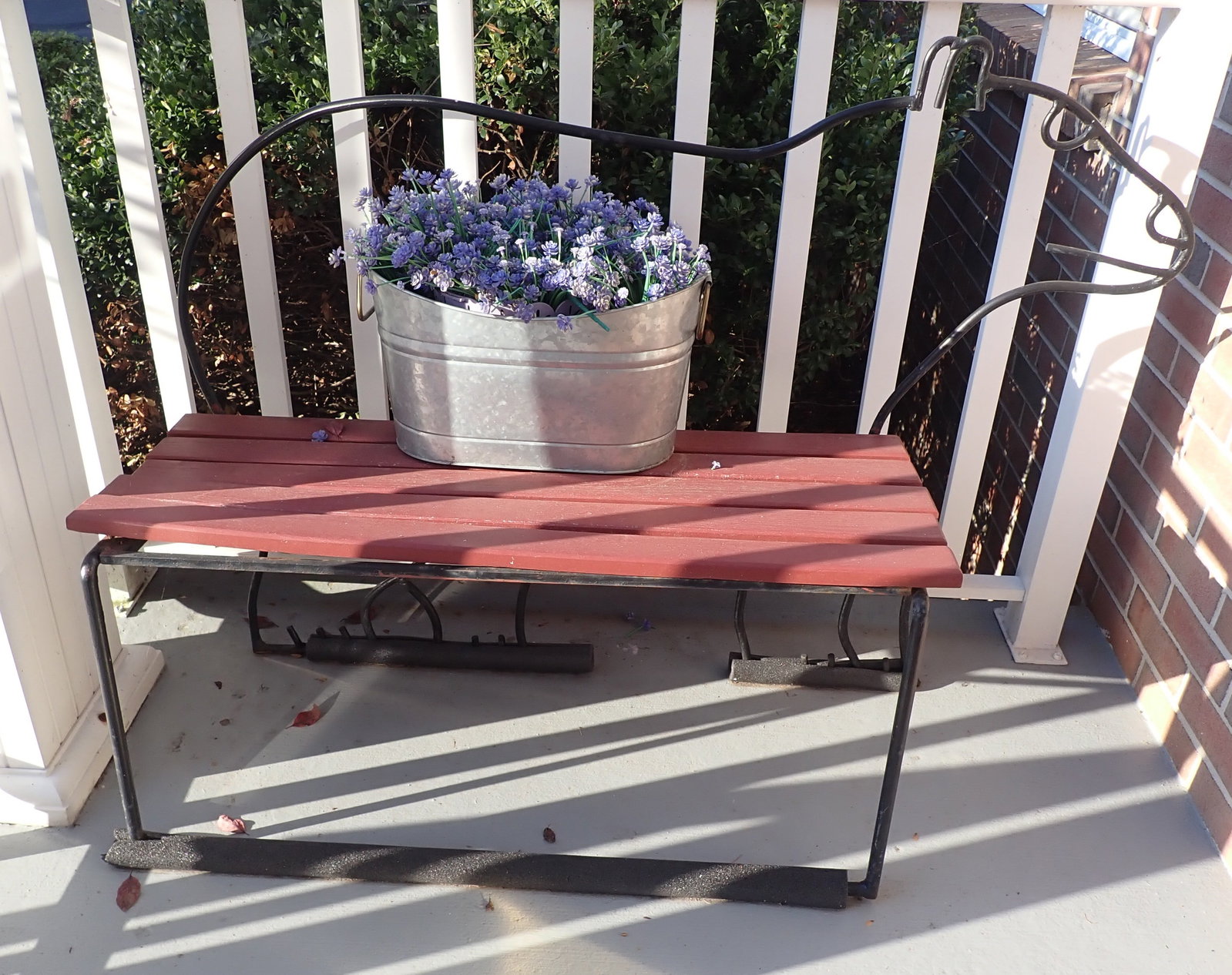 Iron Bear Bench: Approx 47" long and 34 1/4" tall. No in house shipping !