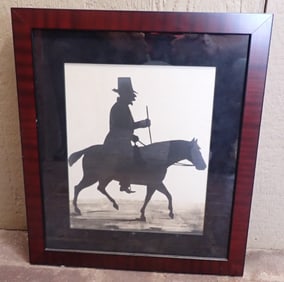 Horse & Rider Silhouette Art