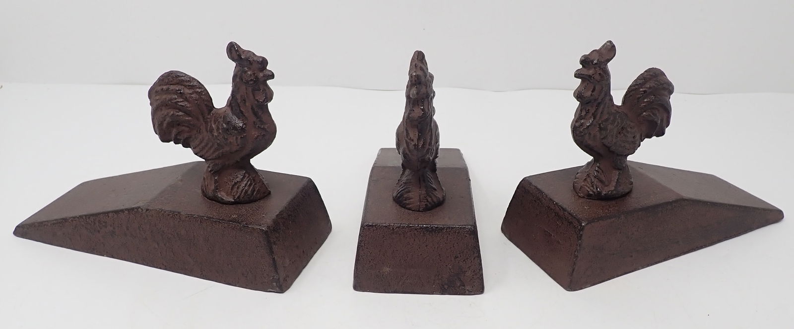 3 Cast Iron Rooster Doorstops (1 of 3)