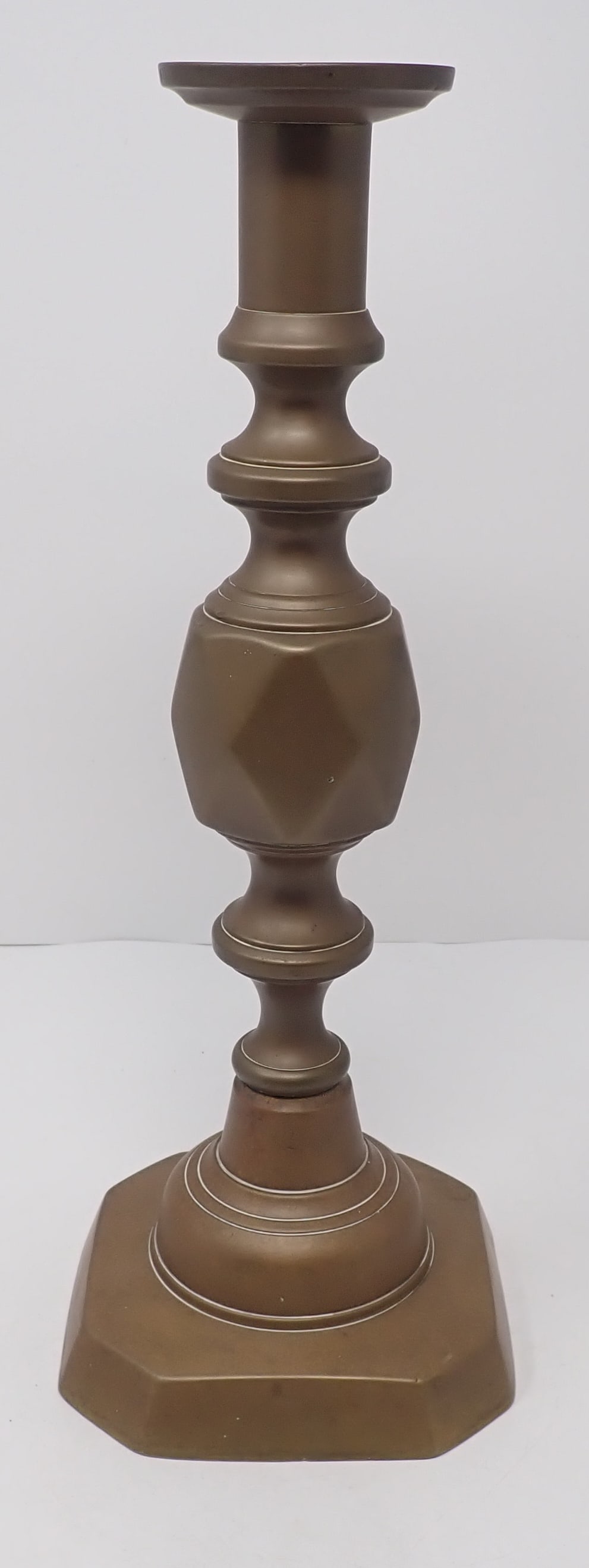 The King of Diamonds Brass Push Up Candlestick (1 of 3)