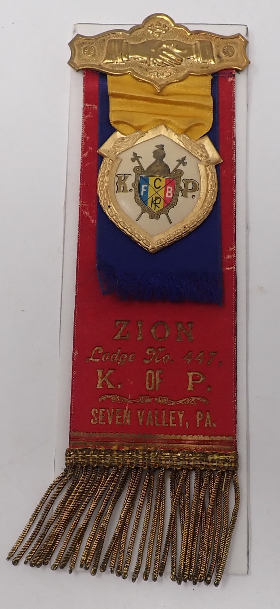 Zion Lodge No. 447 Seven Valley Pa Ribbon (1 of 5)