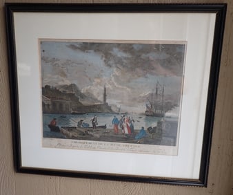 Boarding of The Young Greek Lithograph
