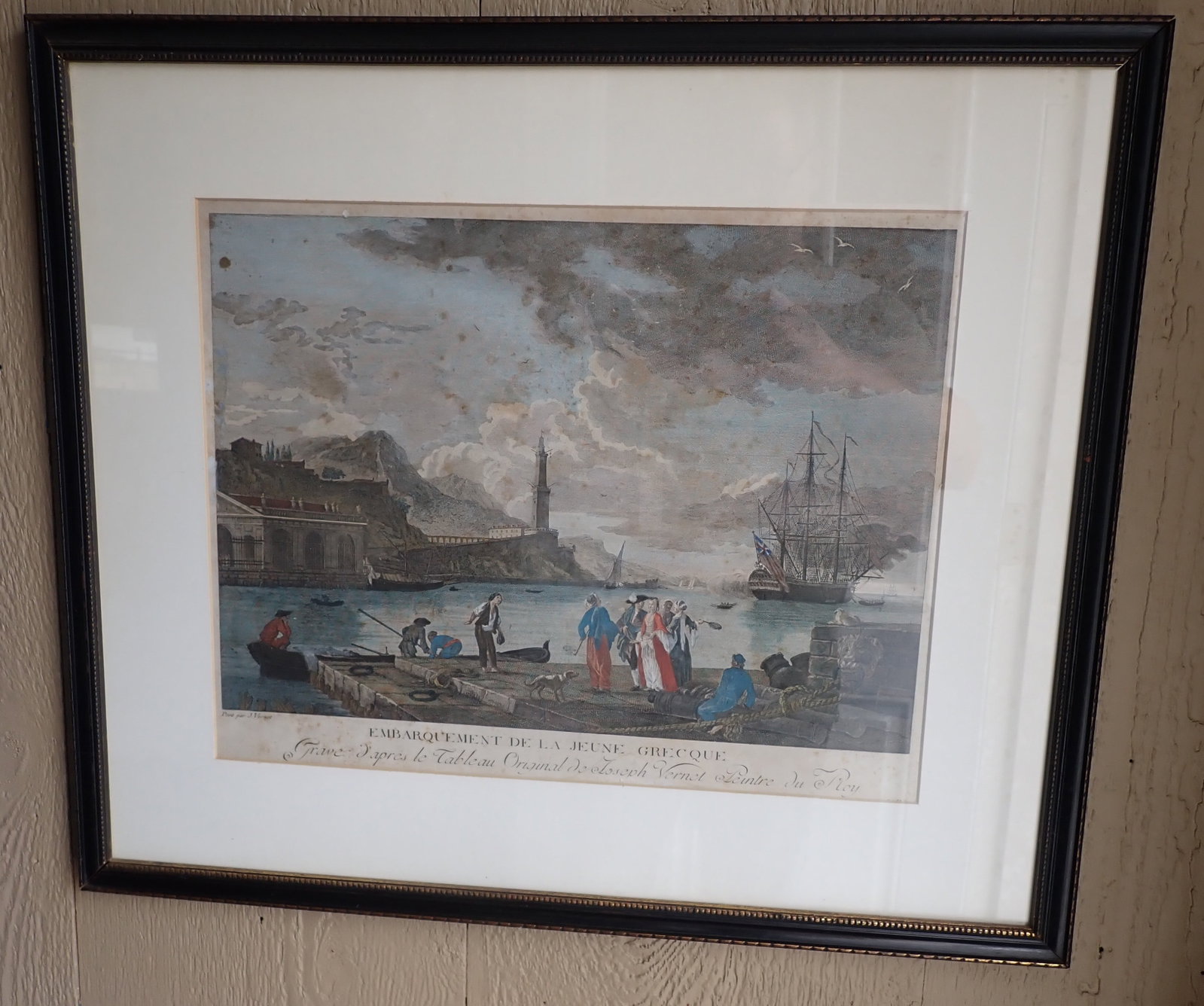 Boarding of The Young Greek Lithograph: Approx 21 1/4" x 24 3/4". Shipping available thru UPS Store 5528. Call (908)213-6838 and select option 5 or email store 5528@theupsstore.com , to get a quote BEFORE bidding ! There will be no refunds 