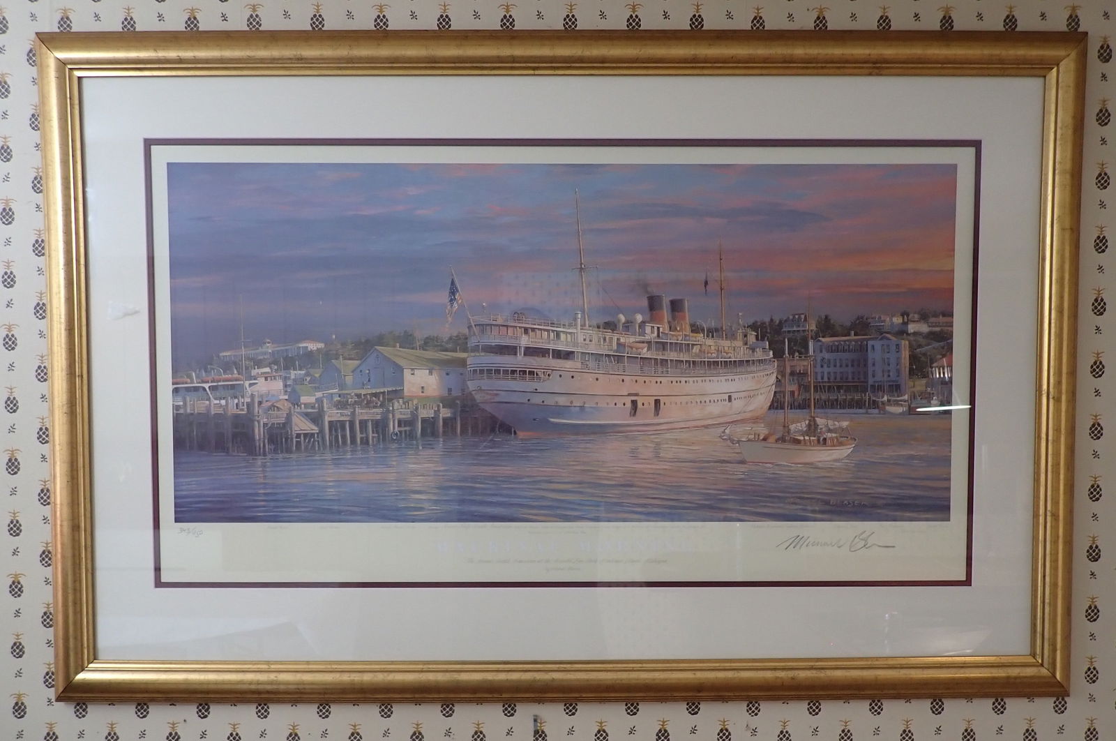 Michael Blaser Steamer South American Signed Print (1 of 4)