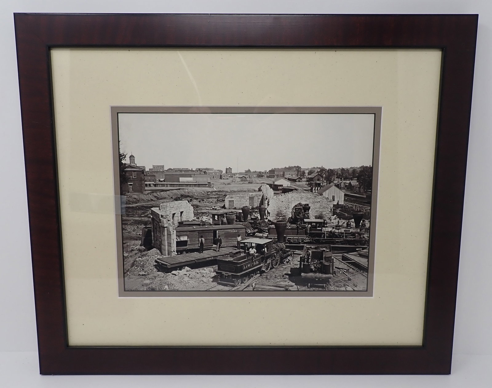 Ruined Roundhouse Georgia Railroad Photo: Approx 14" x 16 1/4". Shipping available