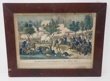 1864 Battle of The Wilderness Currier & Ives