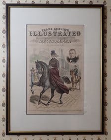 1878 Frank Leslies Framed Newspaper