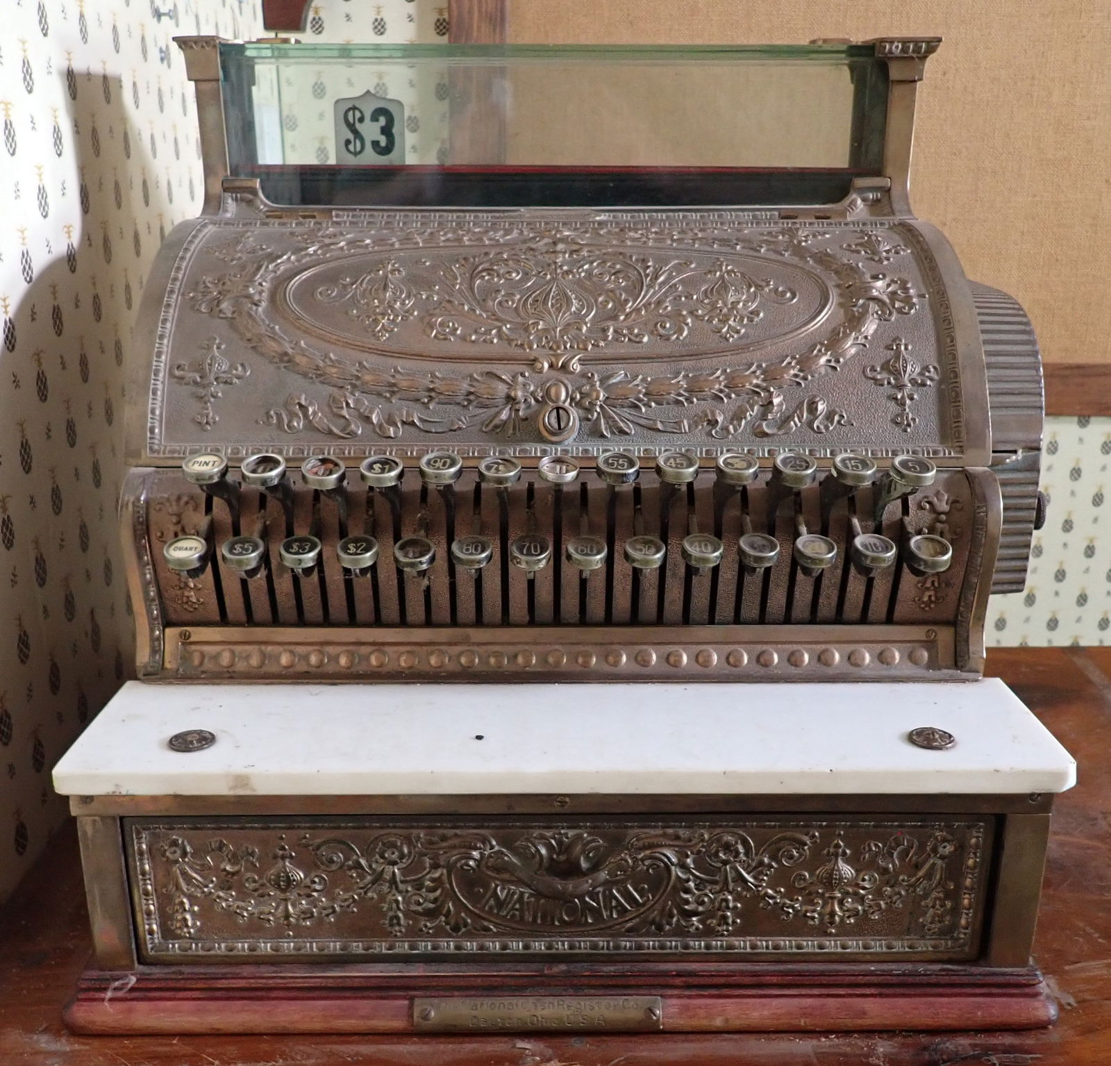 National 349 Brass Cash Register (1 of 13)