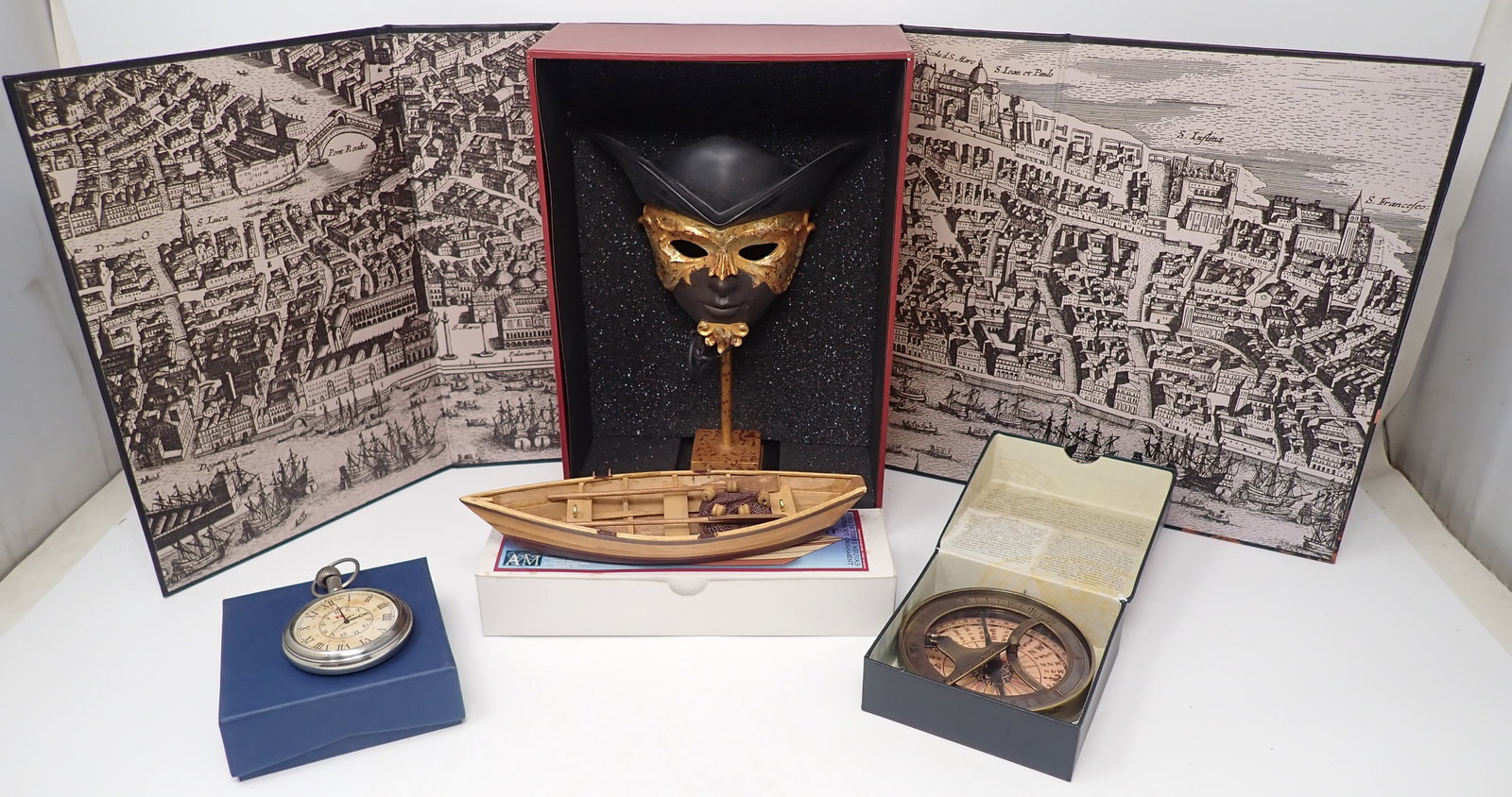 Authentic Models Mask Grand Banks Dory Ornament & Misc: Ornament is apprx 7" long. Shipping available