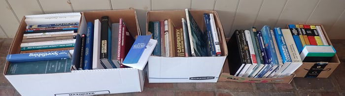 18 Boxes of Books