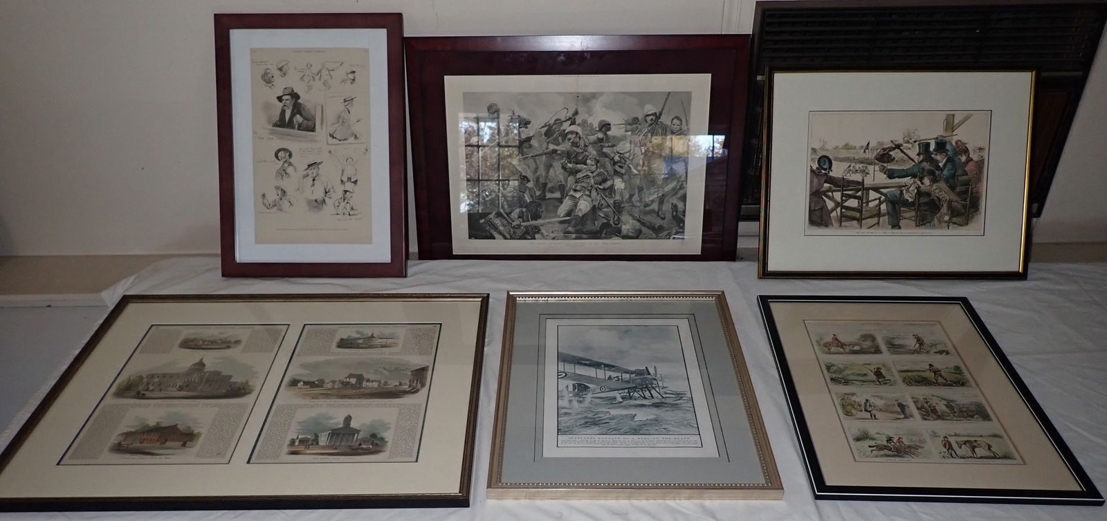 Framed Magazine Pages: Largest is approx 21 1/2" x 28 1/2". No in house shipping !