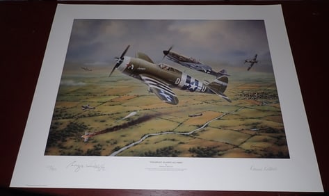 Domenic DeNardo Signed Airplane Print