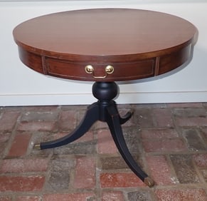 Mersman Parlor Table w/ Base in Country Black Paint