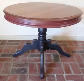Parlor Table in Country Red & Black Paint