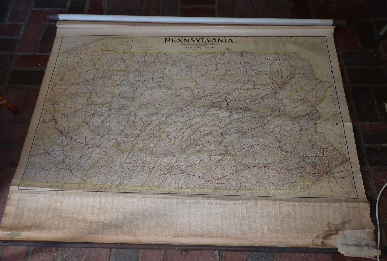 National Map Company Pennsylvania Map (1 of 8)