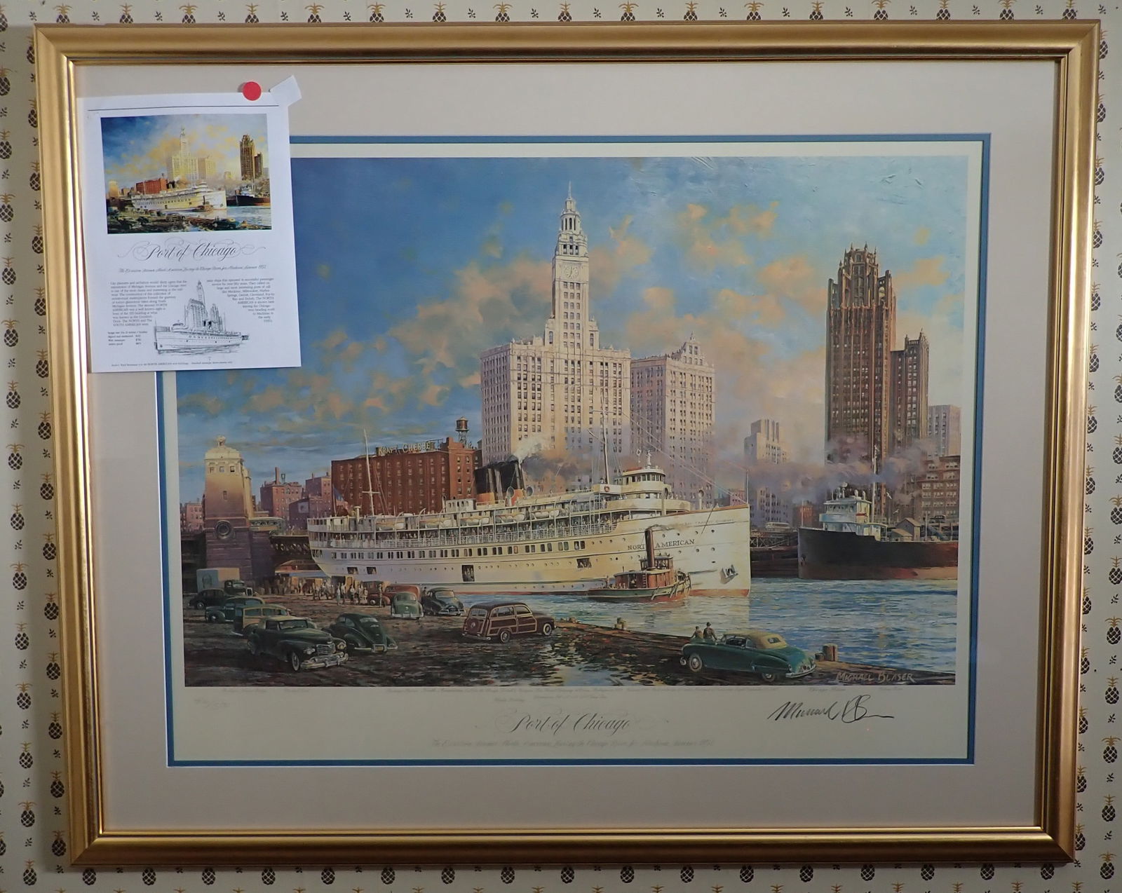 Michael Blaser Port of Chicago Signed & Numbered Print (1 of 5)