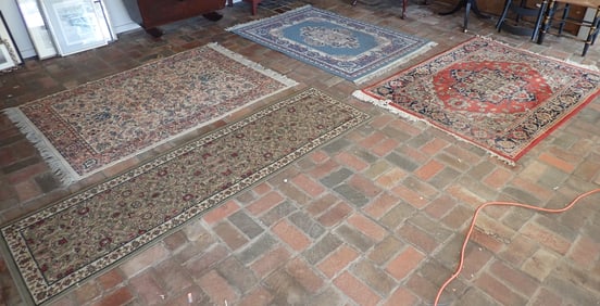 4 Oriental Style Area Rugs