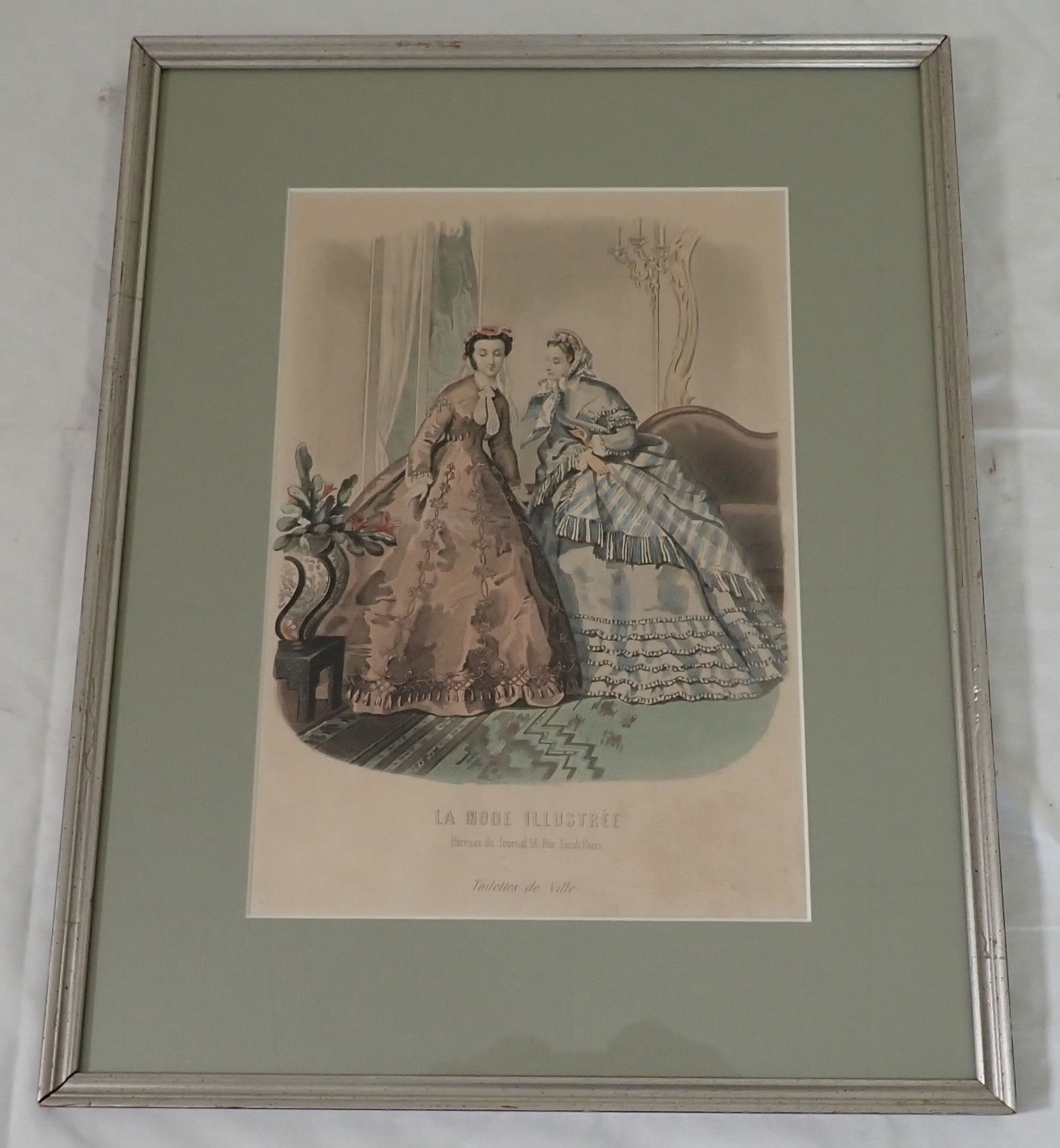 French Fashion Illustrates Victorian Lithograph (1 of 3)