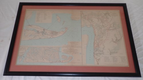 Union & Confederate Armies Framed Map