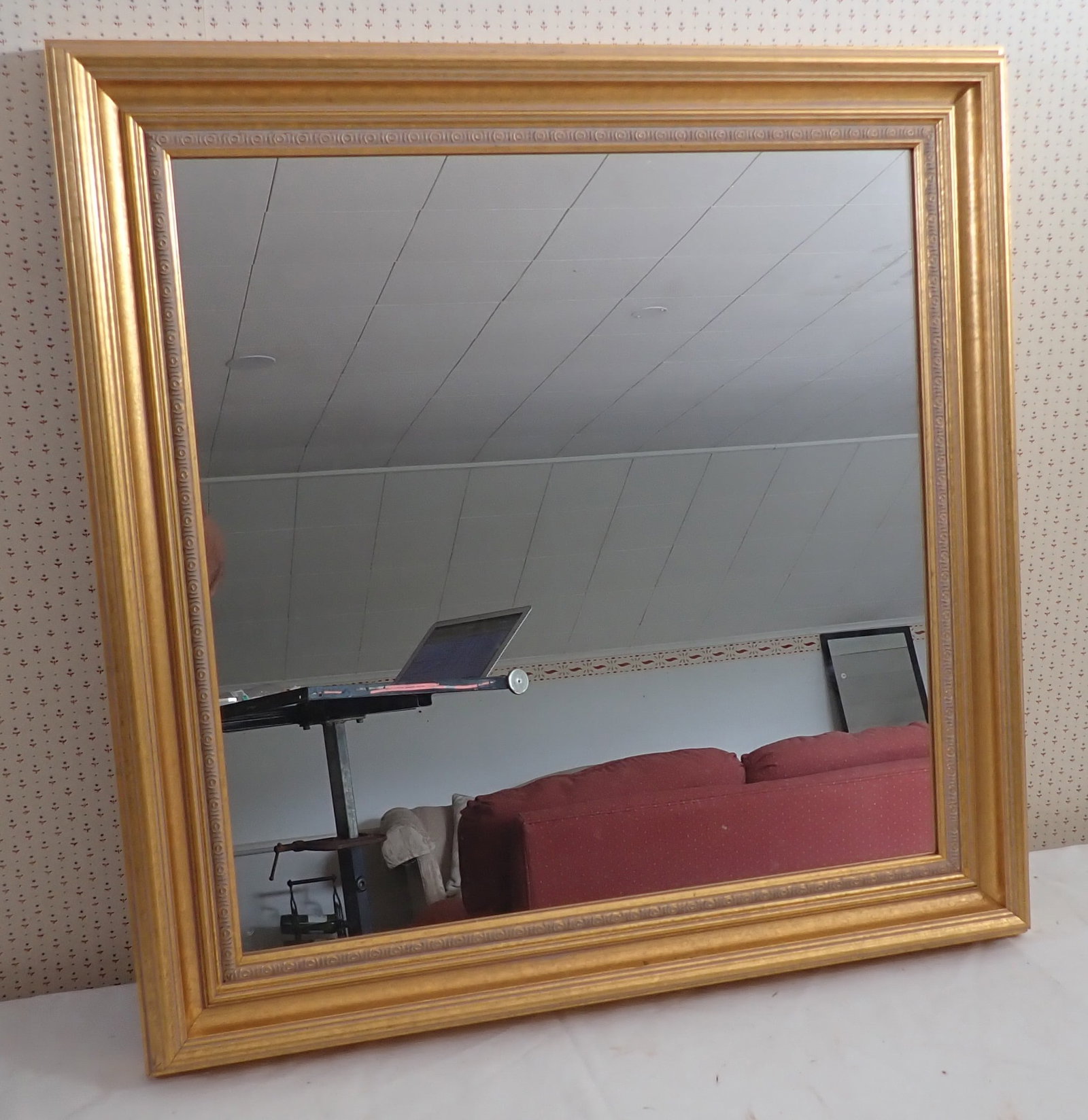 Decorator Mirror: Approx 24 3/4" x 24 1/2". No in house shipping
