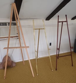 Brass & Wood Easels
