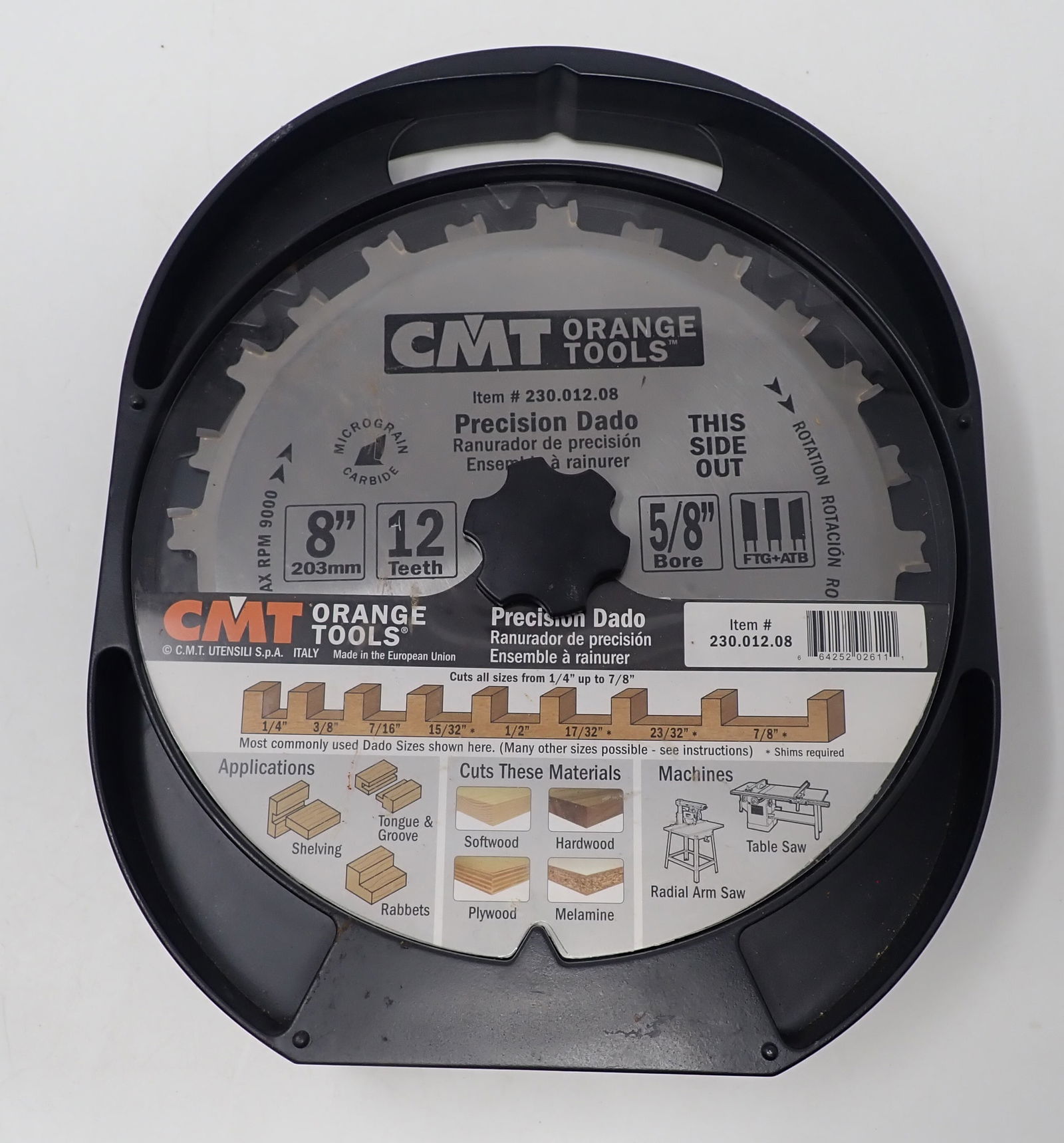 CMT Orange Tools 8" Dado Blades (1 of 4)