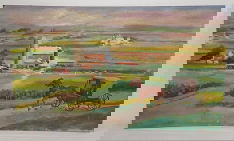 John Reilly Lancaster Co. Horse & Buggy Painting