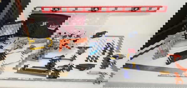 Clamps, Levels, Saws, & Misc