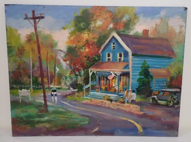 John Reilly Lamington NJ Oil on Board Painting