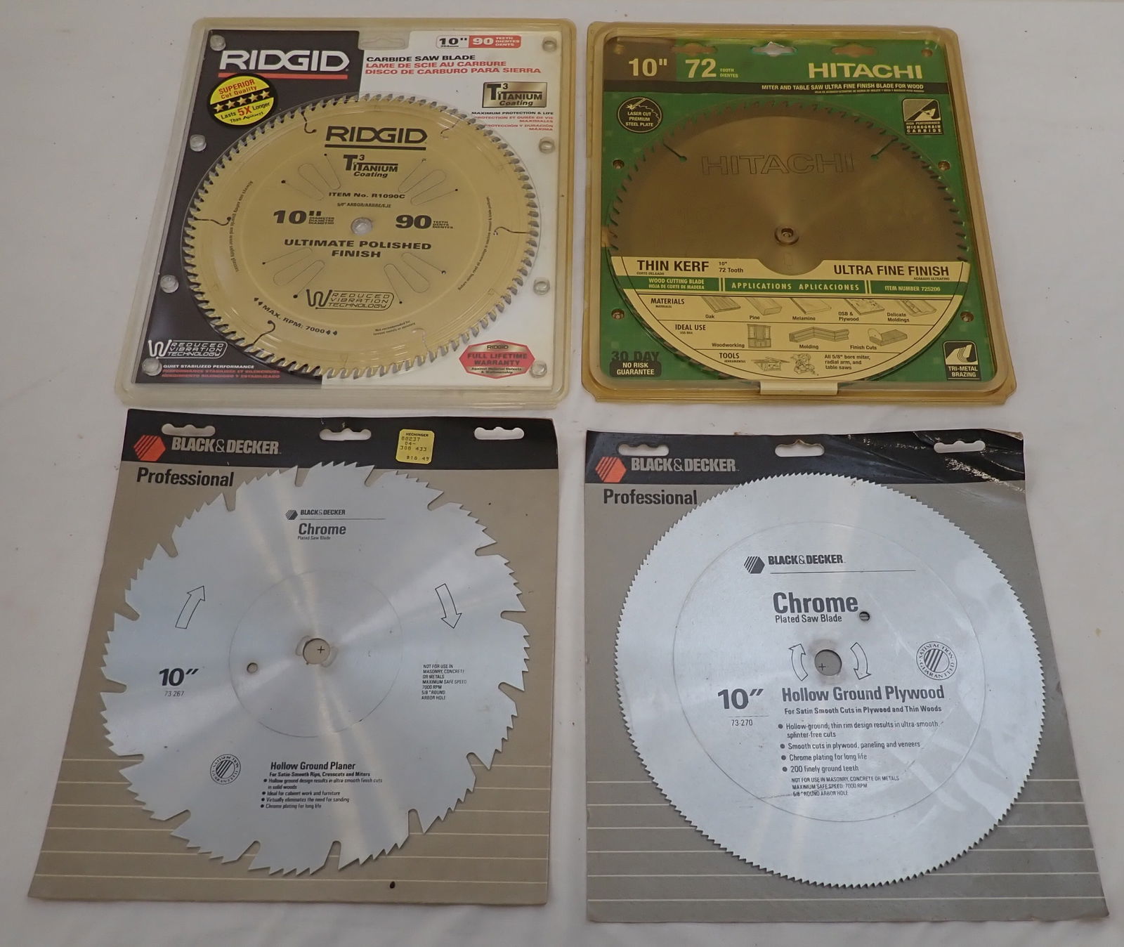 Hitachi Rigid Black & Decker 10" Saw Blades (1 of 2)