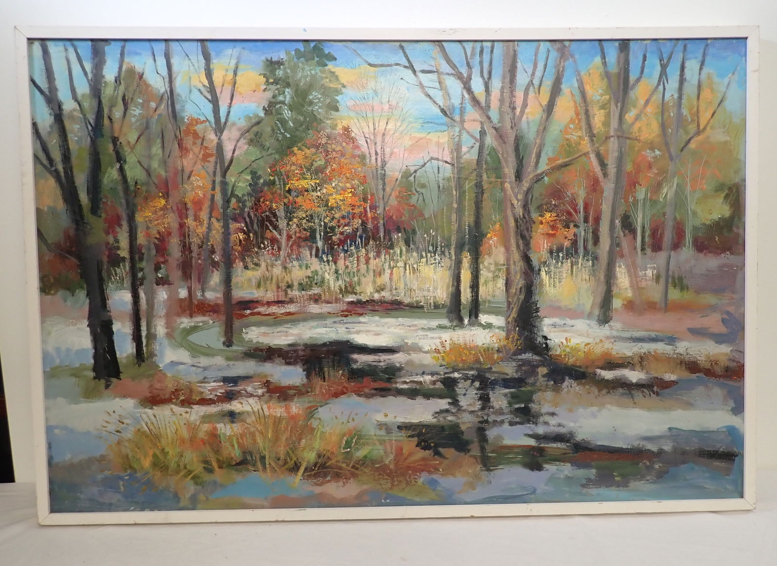 John Reilly Oil on Board Landscape Painting (1 of 2)