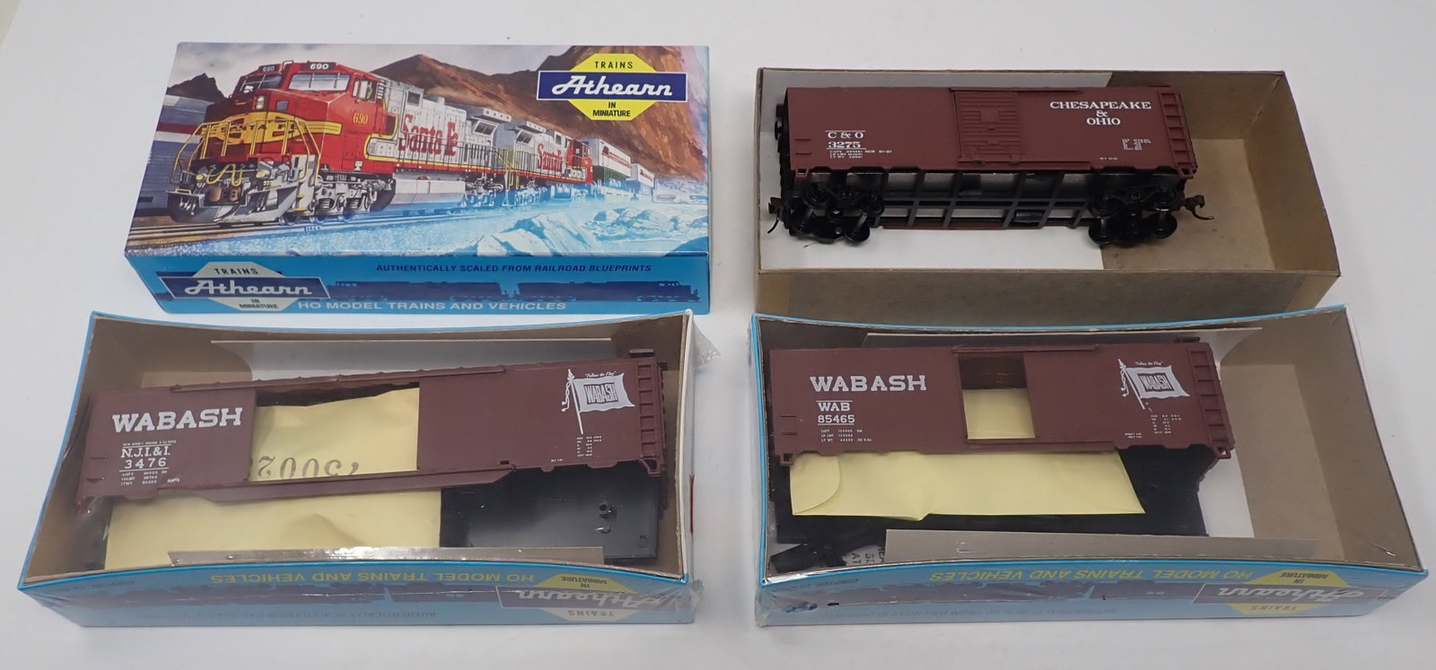 Athearn HO Scale 40' Box Cars: Shipping available