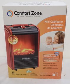 Comfort Zone Mini Fireplace Heater