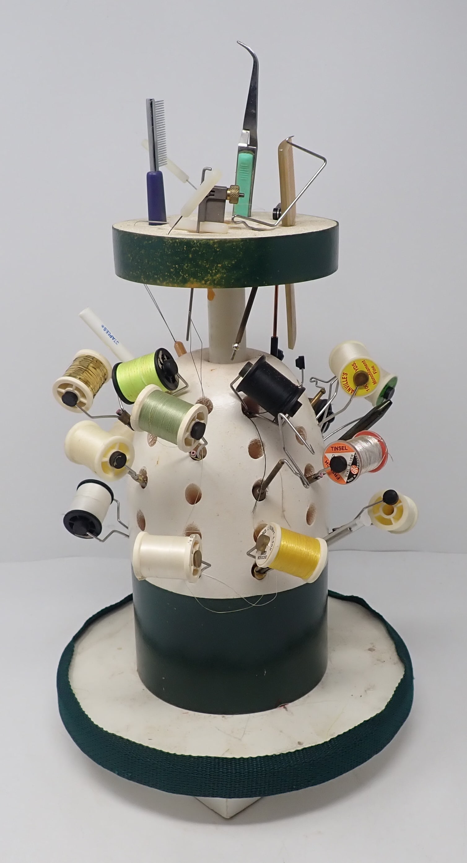 Fly Tying Carousel Station w/ Thread & Misc (1 of 3)