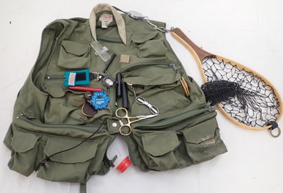 Brodin Fishing Net , Orvis Vest & Misc
