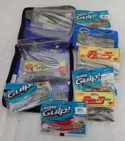 Rubber Baits / Artificial Lures & Tackle Logic Bag