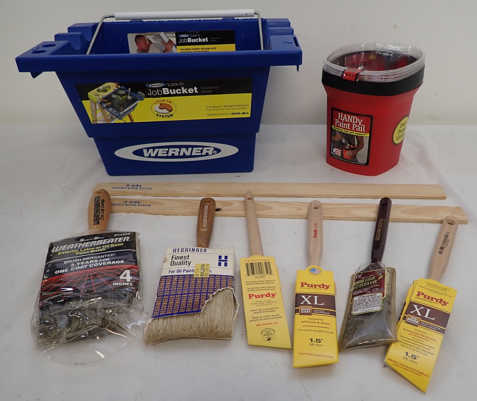 Werner Paint Bucket , Paint Brushes , Stirs , & Misc (1 of 4)