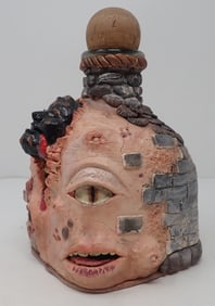Grotesque Face Decanter