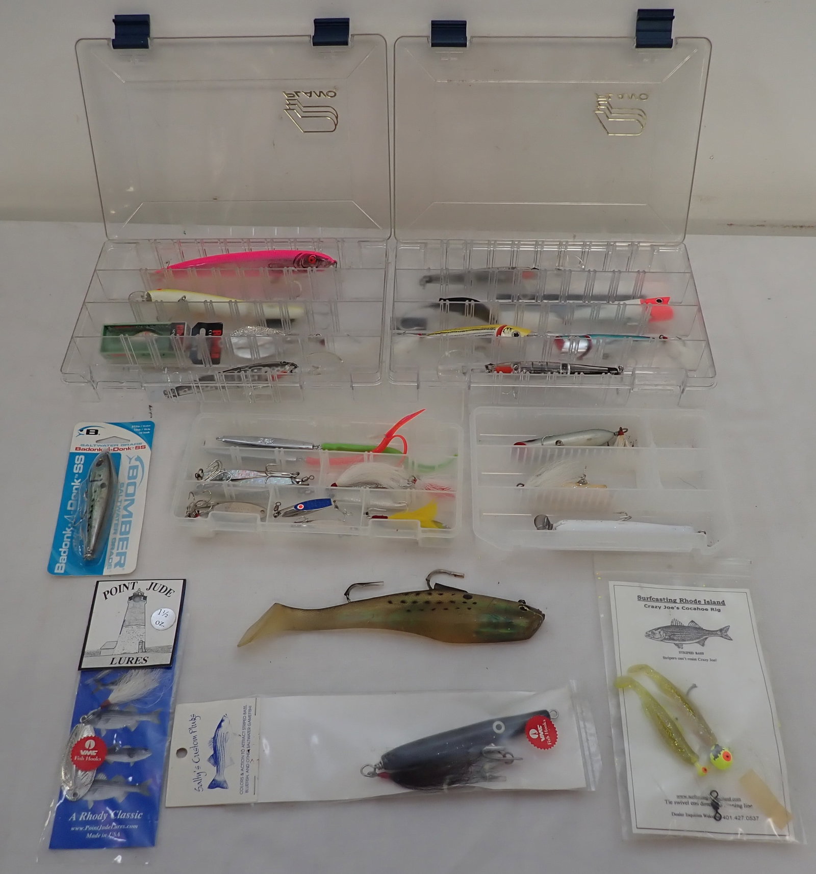 Fishing Lures: Longest is approx 9 1/2" long. Shipping available