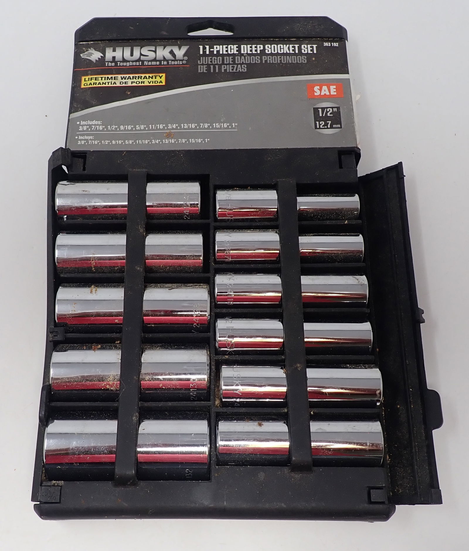 Husky 11pc 1/2" Drive Deep Socket Set (1 of 2)