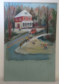 Unfinished John Reilly Oil on Board Painting