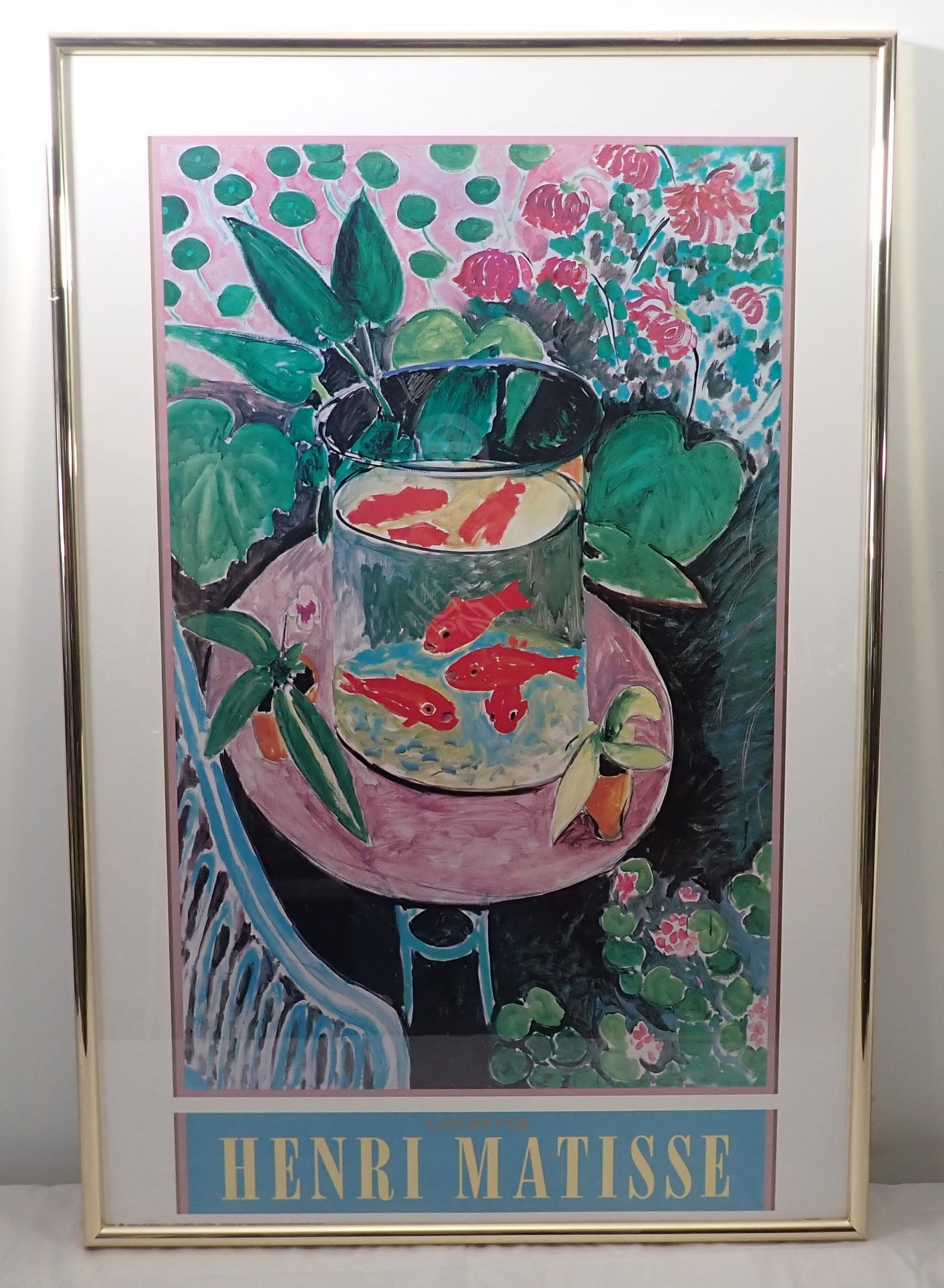 Henri Matisse Goldfish Poster: Approx 25" x 37 1/4". No in house shipping !