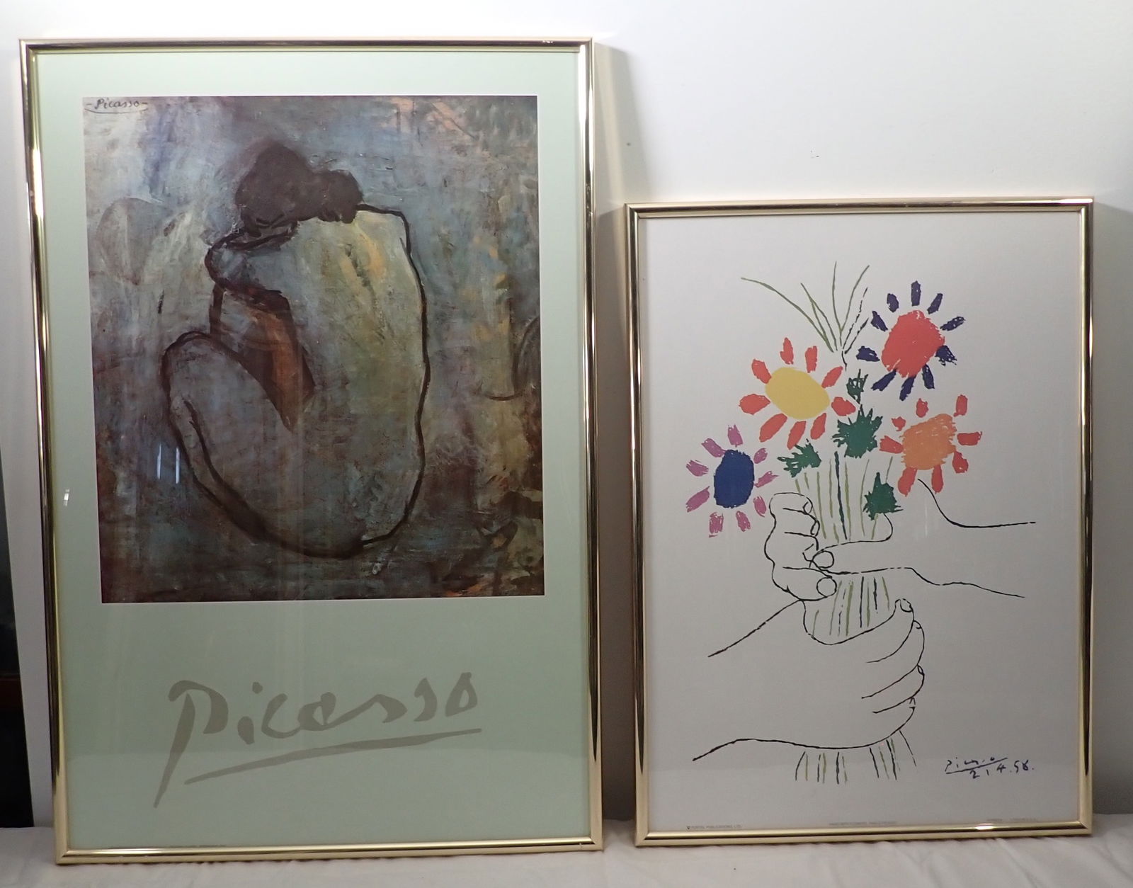 2 Picasso Posters: Largest is approx 24 1/2" x 36". No in house shipping !