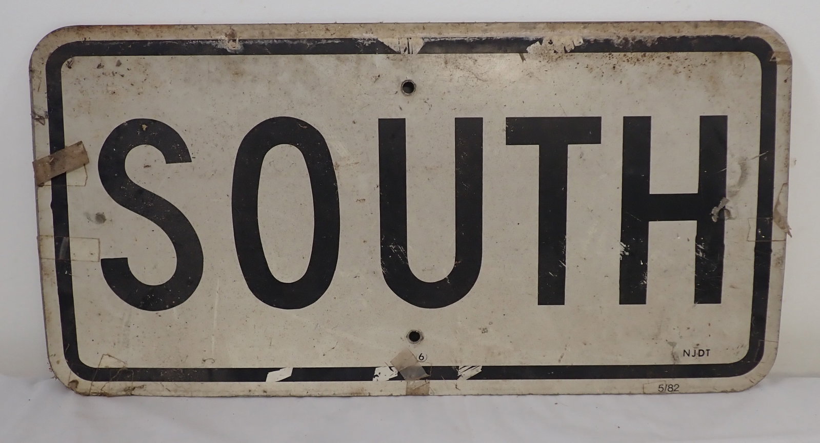 1982 South Aluminum Road Sign: Approx 12" x 24". Shipping available
