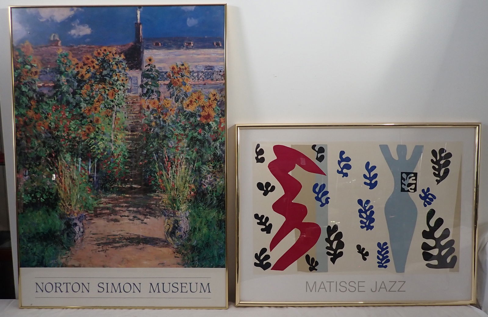 Norton Simon Museum & Matisse Jazz Posters: Largest is approx 28 1/8" x 40". NO in house shipping !