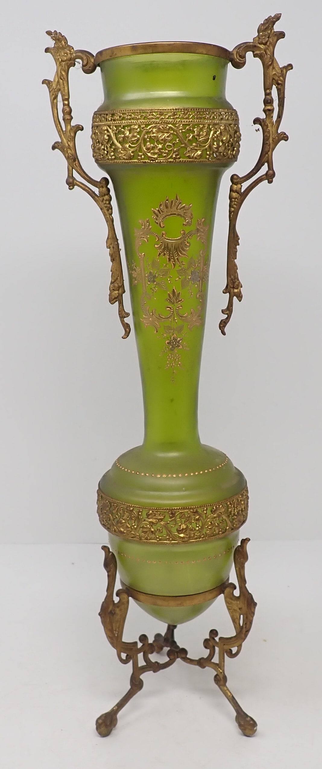 Art Nouveau Gilt Bronze Flower Vase (1 of 5)