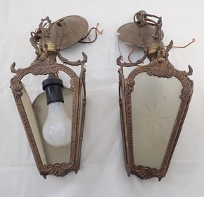 Pair of Louis XVI Style Hanging Light Fixtures