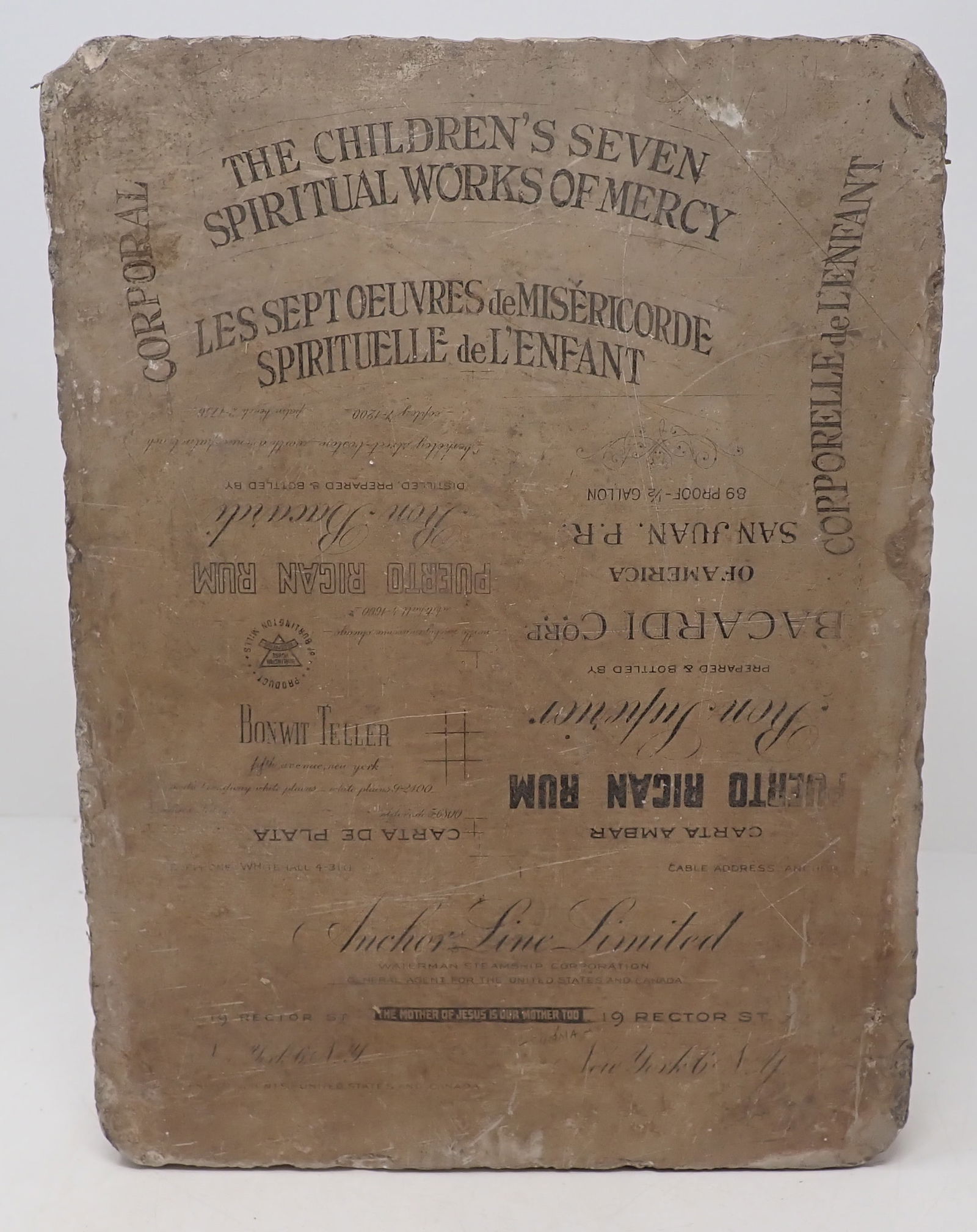 Anchor Line Limited Steamship Line Stone Printers Block (1 of 10)